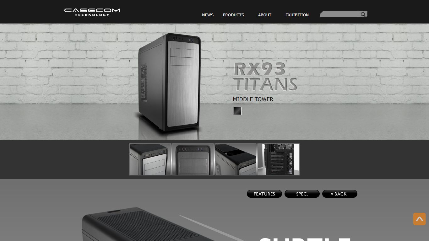 CASECOM - pc case midi tower business RX93